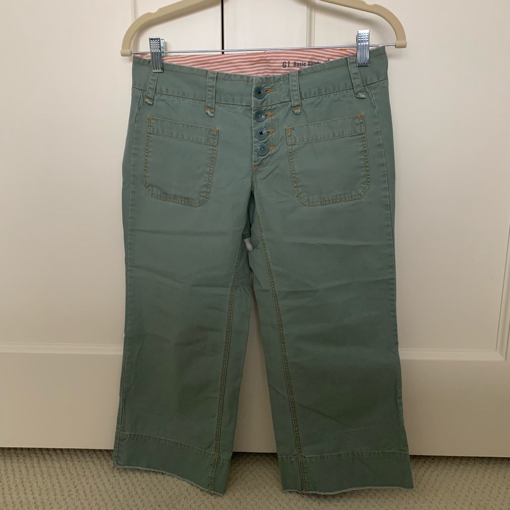 Anthropologie G1 100% cotton cropped pants